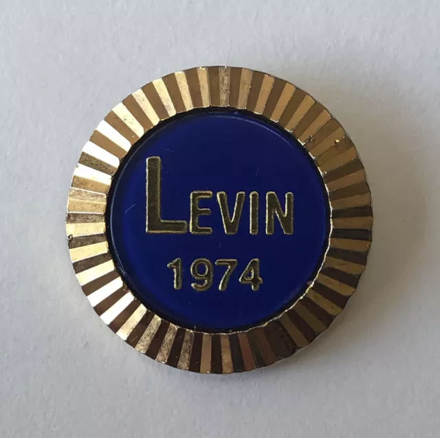 Vintage 1974 CARL LEVIN Congressional Campaign Political Lapel Pin