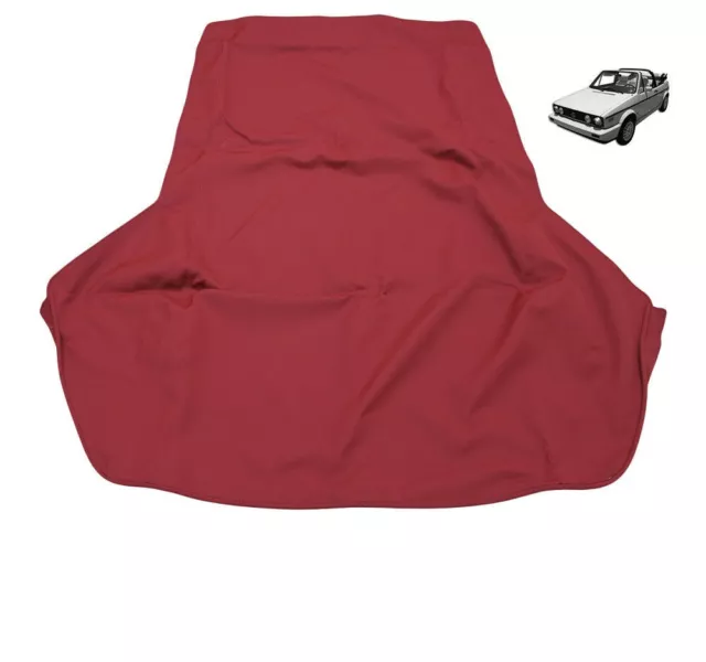 Fits Volkswagen Rabbit Cabriolet Golf 80-94 Convertible Soft Top Burgundy Cloth