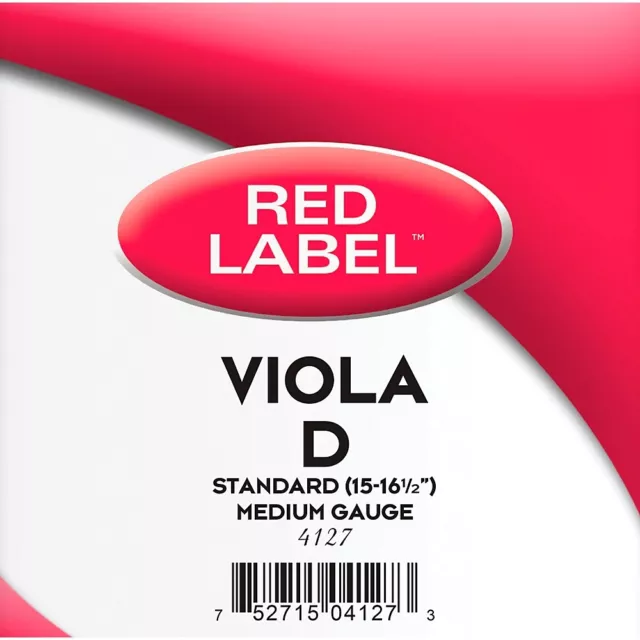 Super Sensitive Red Label Series Viola D String 15 to 16-1/2 in., Medium