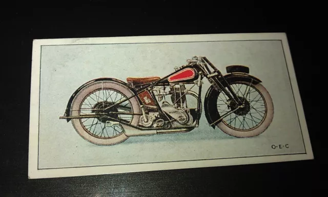 OEC  Motorcycle - Wills New Zealand Cigarette Card Issued 1926