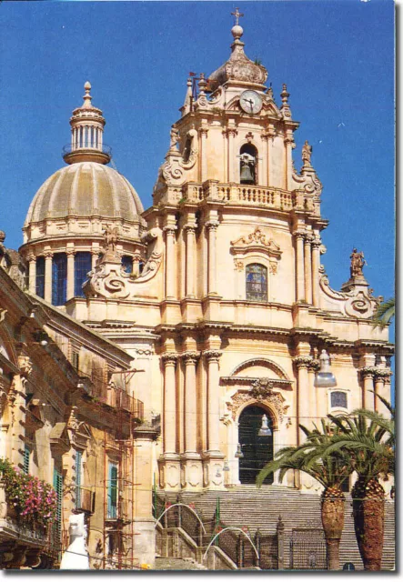 Cartolina Foto Sicilia Ragusa Ragusa Ibla Chiesa  Duomo San Giorgio