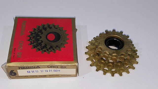 Roue Libre Regina Oro Gold 6V 14/19 Dents – Pignon Vélo Vintage Italie NEUF