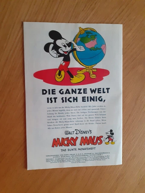 Micky Maus Nr.1 Januar 1952 Das Bunte Monatsheft