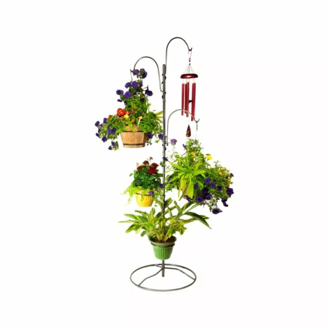 Hanging Garden Pot Plant Stand Indoor Outdoor freestanding