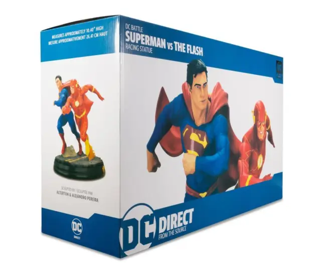 DC Direct: DC Comics Superman VS The Flash 1/8 Scale Statue - New!