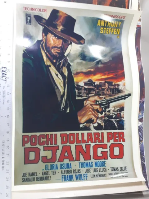 Quadro Poster Django 1966 Filme de Faroeste 30x42