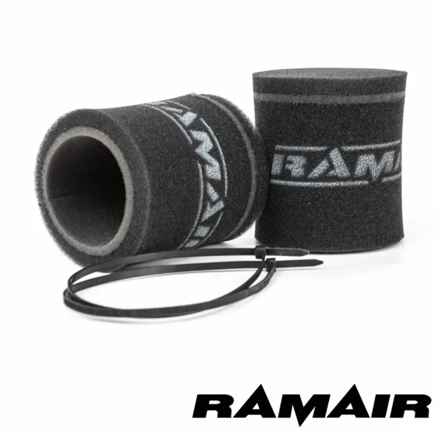 Ramair 2 x Carb Trumpet Velocity Stack Socke Luftfilter 102mm Weber DCOE 40/45