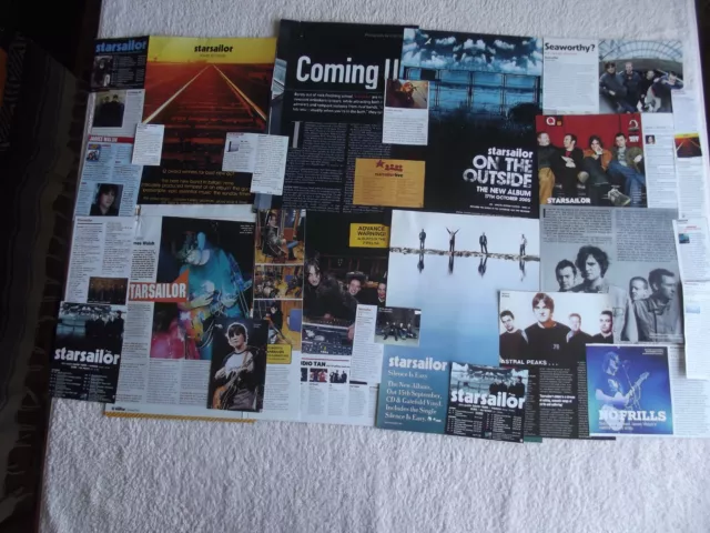 Starsailor - Magazine Cuttings Collection - Clippings, Photos, Adverts X25