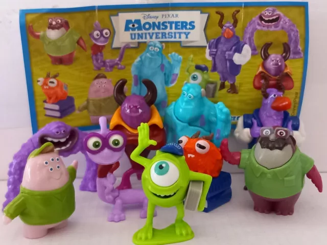 Kinder Ferrero Surprise Monster University Pixar Serie Completa Cake Toppers Rar