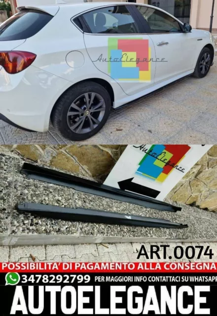 Minigonne Laterali Adatte Alfa Romeo Giulietta 2010-2019 Sotto Porta Sport Abs