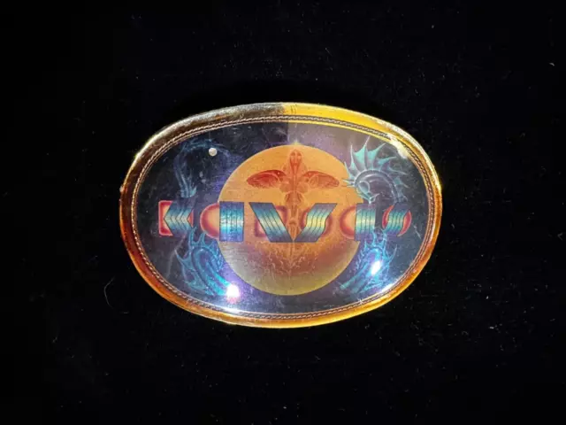 VTG Belt Buckle 1977 KANSAS POINT OF KNOW RETURN PACIFICA COLLECTIBLE Classic Ro