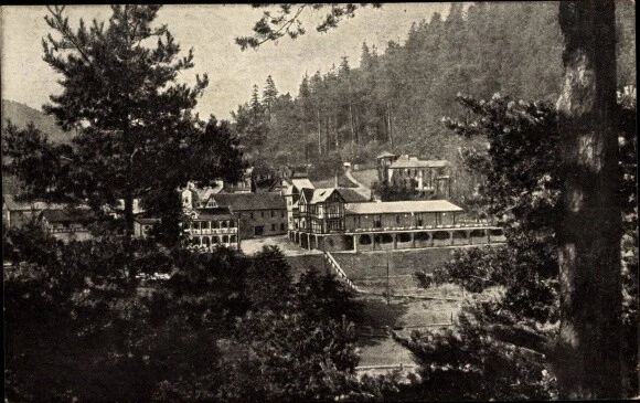 Ak Schwarzburg in Thüringen, Nöllers Hotel Kurhaus Thüringer Hof - 2717227