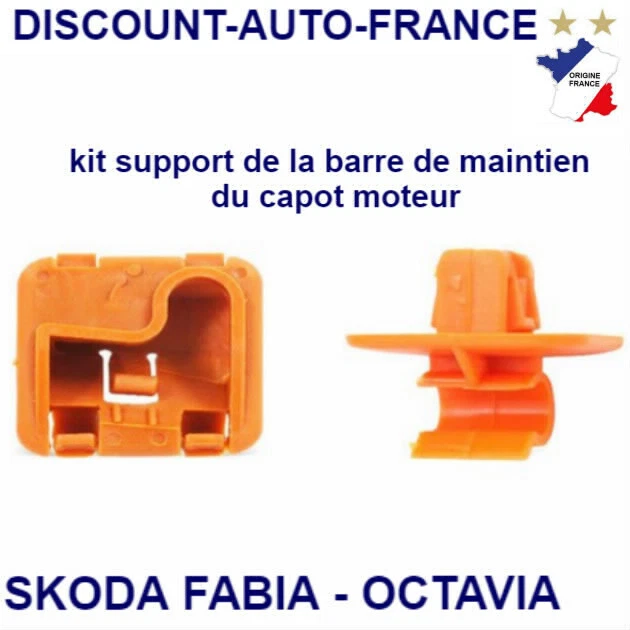 Clip De Fixation Barre De Capot Pour Nissan Navara D40, Pathfinder R51, Qashqai J10 - Référence 65722-EB300