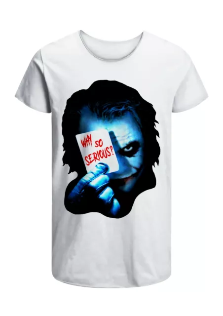 T-Shirt Joker Why So Serious Uomo Abbigliamento 100% Cotone Taglia dalla S a XXL