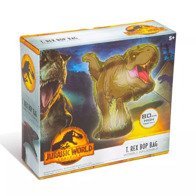 Jurassic World  - T-Rex Bop Bag 80cm Dinosaur Inflatable - NEW