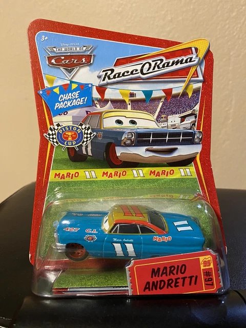 Disney Pixar The World Of Cars Race O Rama Mario Andretti Chase Package #97.