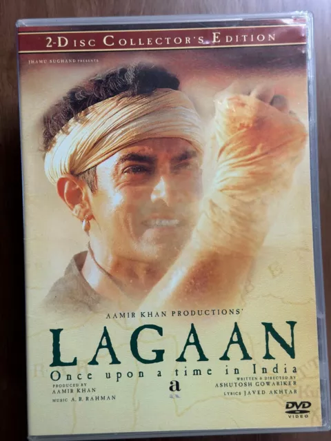 Lagaan Once Upon A Time IN India DVD 2001 Hindi Bollywood Film Région Gratuit