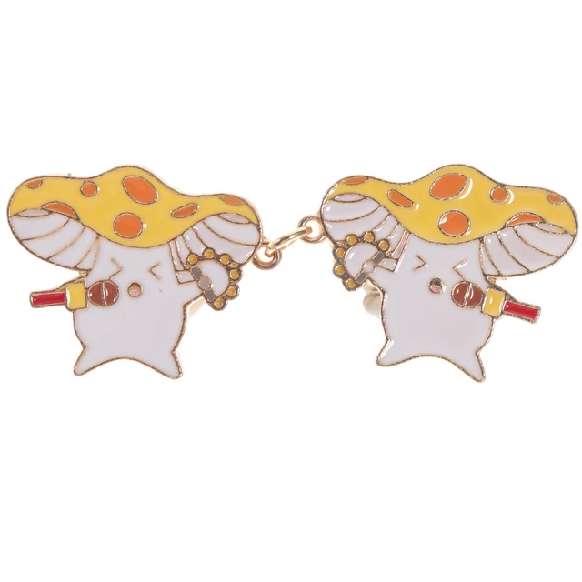 Broche Champignon Cravate Alliage Manquer Pinces À Robe Clip De Serrage