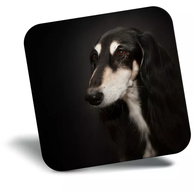 Awesome Fridge Magnet - Black Saluki Dog Pet Animal  #44330