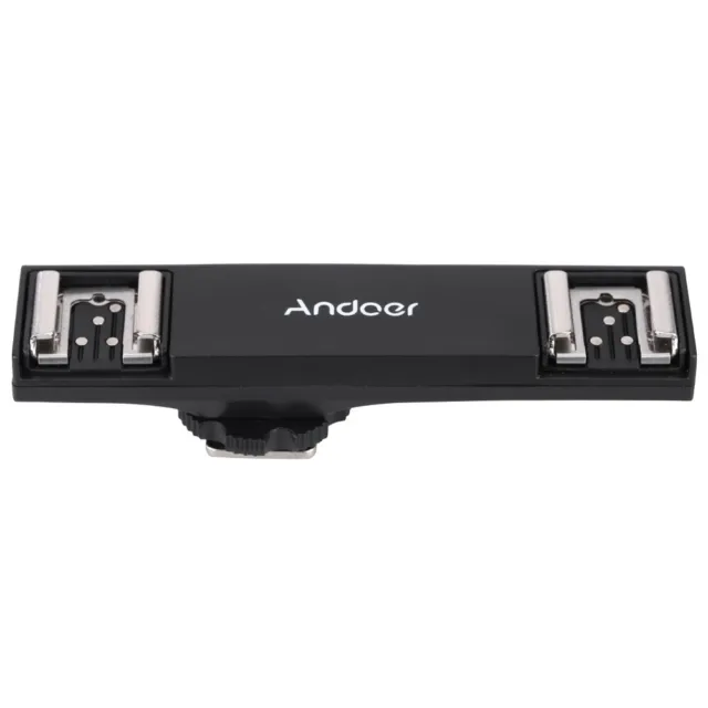 Andoer Dual Hot Shoe Flash Speedlite Bracket Splitter for Nikon D750 D7200 O9S5