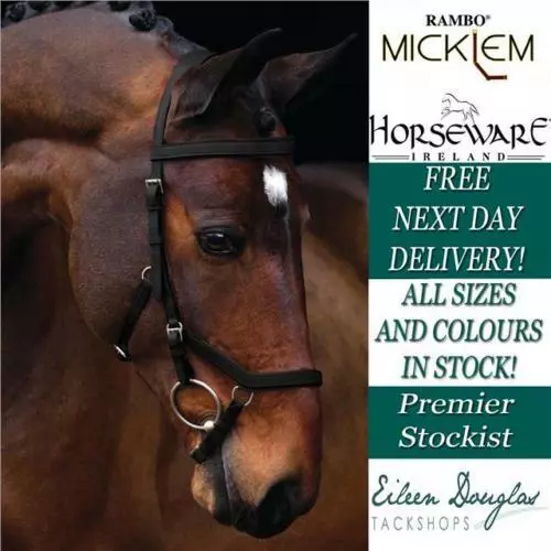 Horseware RAMBO MICKLEM Competition Horse Riding Bridle ***SALE*** RRP £150