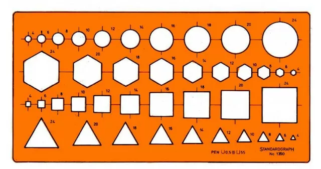 Gabarit multi symboles / sections transversales