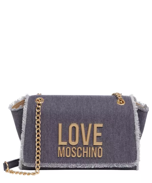 Love Moschino sac porté épaule femme JC4317PP0IKQ0765 coton medium Denim Scuro