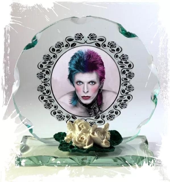 David Bowie, Rebel Rebel,  Glass Plaque Ltd Edition,  by Cellini Plaques