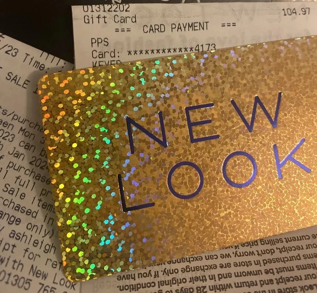 new look gift Cards £104.97
