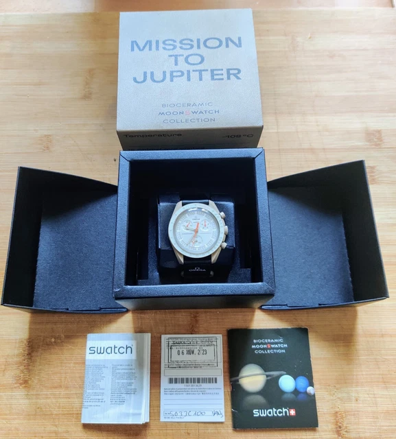 OMEGA X SWATCH Mission to Jupiter MoonSwatch Speedmaster con Garanzia ...