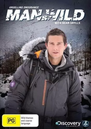 Man Vs Wild Gruelling Endurance Dvd 2 Discs Bear Grylls R4 Brand New/Sealed #Bc1