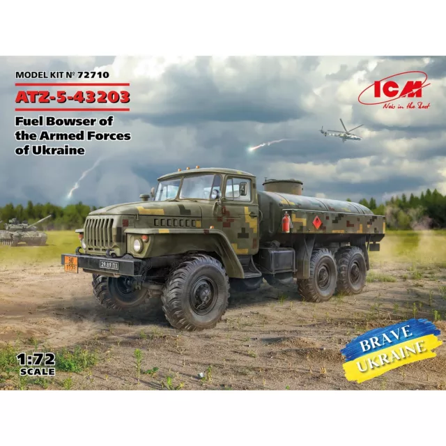 ICM72710 Scale model 1:72 ATZ-5-43203 Fuel Bowser of the Armed Forces of Ukraine