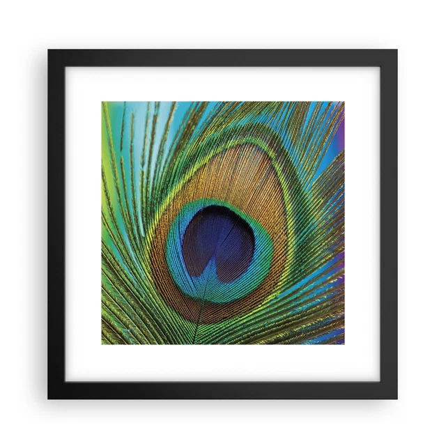 Tela artistica da parete con piume - Opera d'arte con piume - Quadro con piume - Decorazione da parete per camera da letto con piume - Set di 2 quadri con piume
