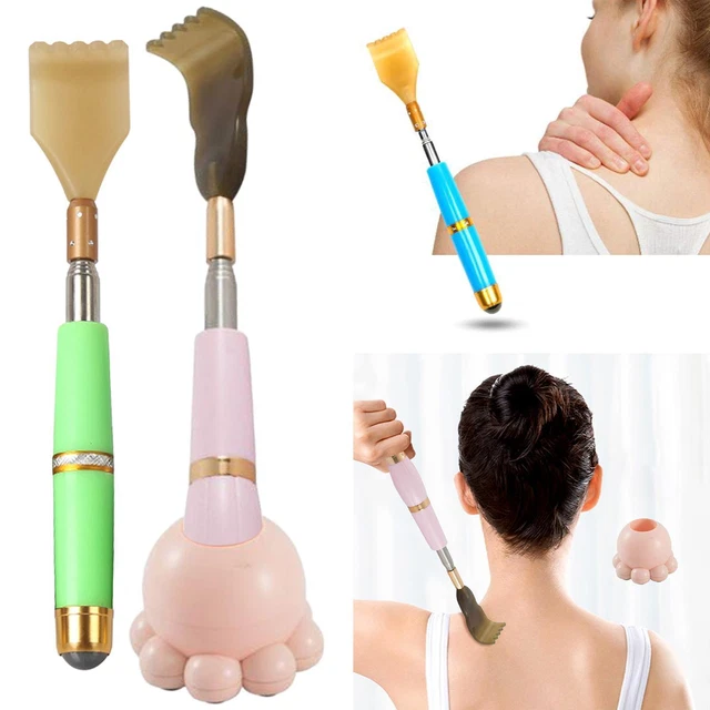 Gratte-dos extensible, avec poignée antidérapante pour outils de massage