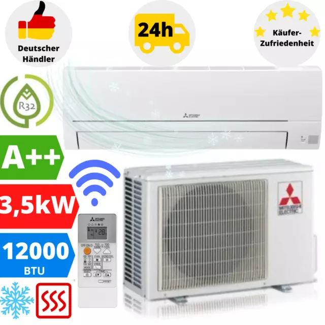 Mitsubishi Klimaanlage MSZ-HR35VF 3,5 kW Klimagerät Wandgerät 12000 BTU R32