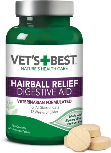 Vet’S Best Cat Hairball Relief Digestive Aid | Vet Formulated Hairball Support R