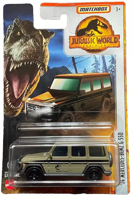 Matchbox '14 Mercedes Benz G 550 Klasse Jurassic World HBG98 1:64 Modellauto OVP