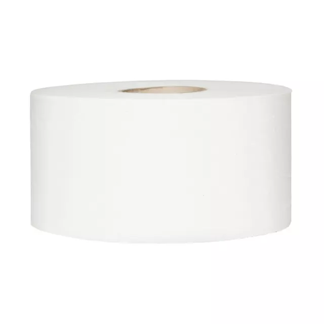 12 x 'Tork' 2 Ply  Mini Jumbo Soft Toilet Roll - White - 60mm Core