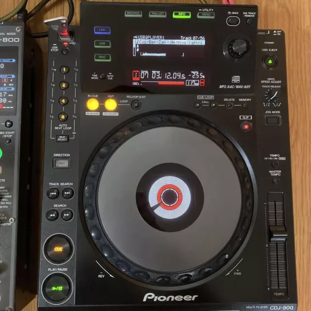 Pioneer DJ CDJ-900 Pro Multiplayer-Plattenspieler Schwarz