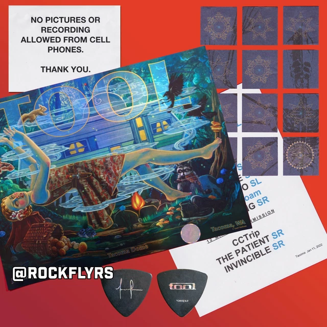 TOOL 2022 Poster + Confetti Poster + 1 Justin Chancellor pick