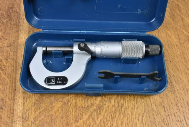 Good Used Moore & Wright No. 961 0"- 1" Micrometer