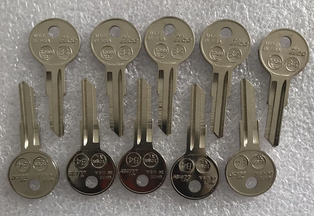 Ilco brand key blanks.  B4  1098XL  locksmith  Set of 10                    [x]