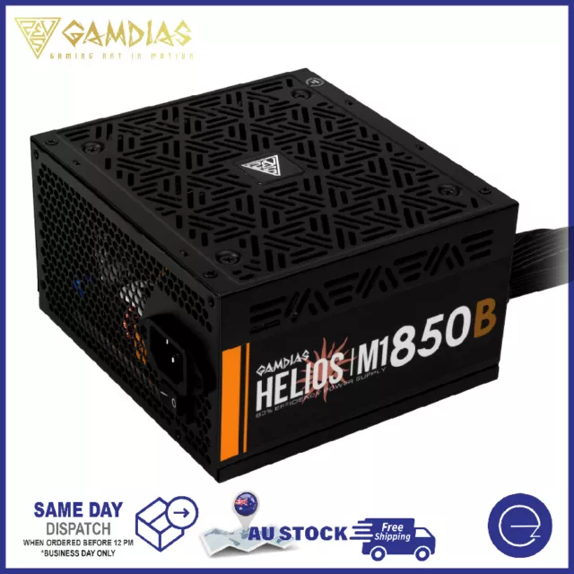 Gamdias PC Power Supply 850 Watts 80 PLUS Bronze Computer PSU Unit HELIOS M1