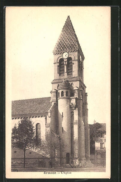 CPA Ermont, L´Eglise, Nahaufnahme der l'Église