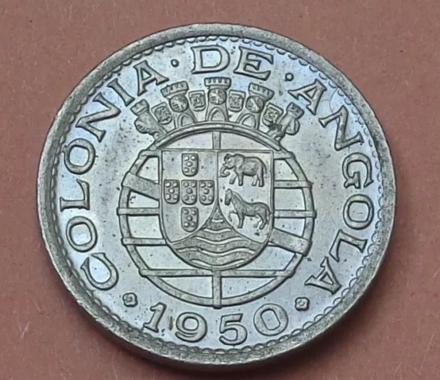 Portuguese Angola. 50 Centavos 1950.