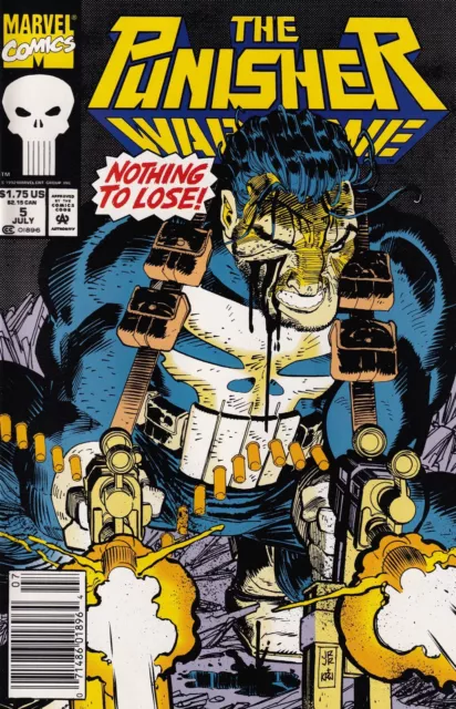 The Punisher: War Zone #5 Newsstand Cover (1992-1995) Marvel Comics
