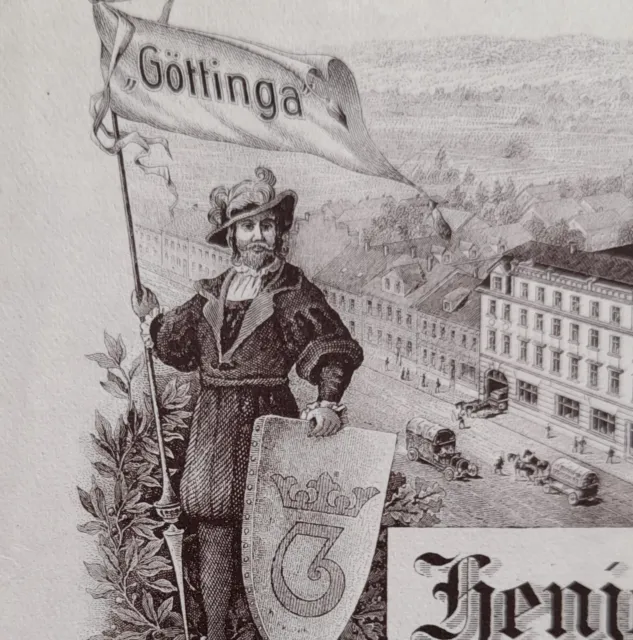 Alte Rechnung Göttingen Göttinga  Kolonialwaren Kaffee Henjes & Beissner 1927