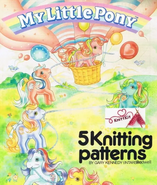 ** MY LITTLE PONY ** 5 x Retro Knitting Patterns Jumpers Kids & Adults sz 24-44"