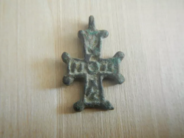 Ancient Medieval Byzantine Cross Pendant