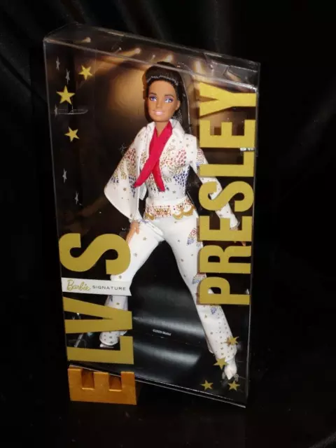 Barbie Signature Elvis Presley Barbie Doll In“American Eagle” Jump suit GTJ95